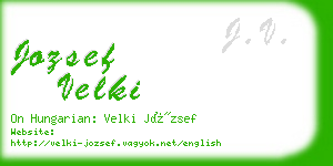 jozsef velki business card